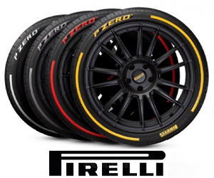 Reclamebanner van Pirelli.