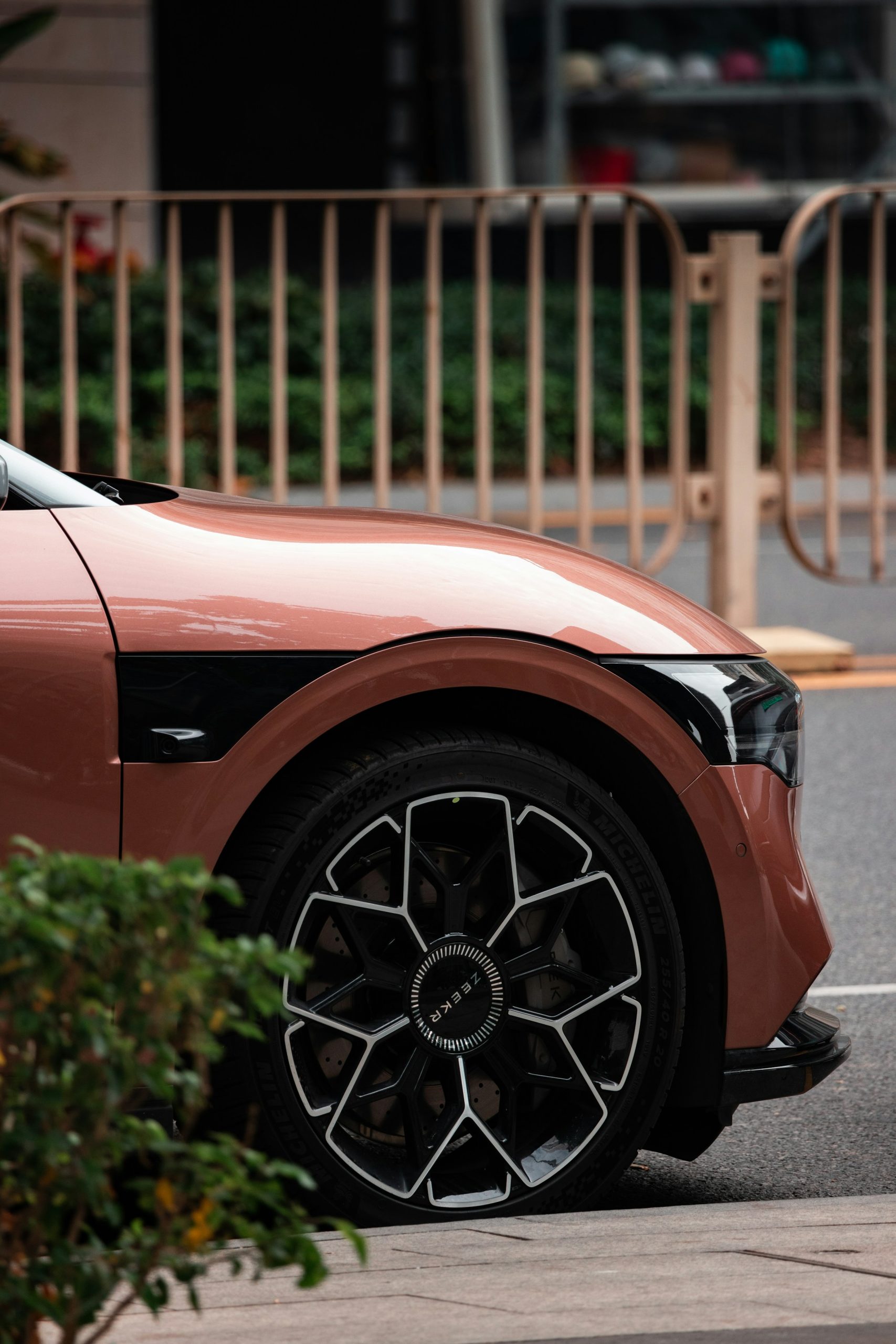 Afbeelding van de velg van een Zeekr.