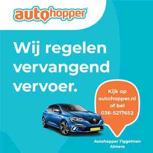 Advertentie van Autohopper Tiggelman Almere.
