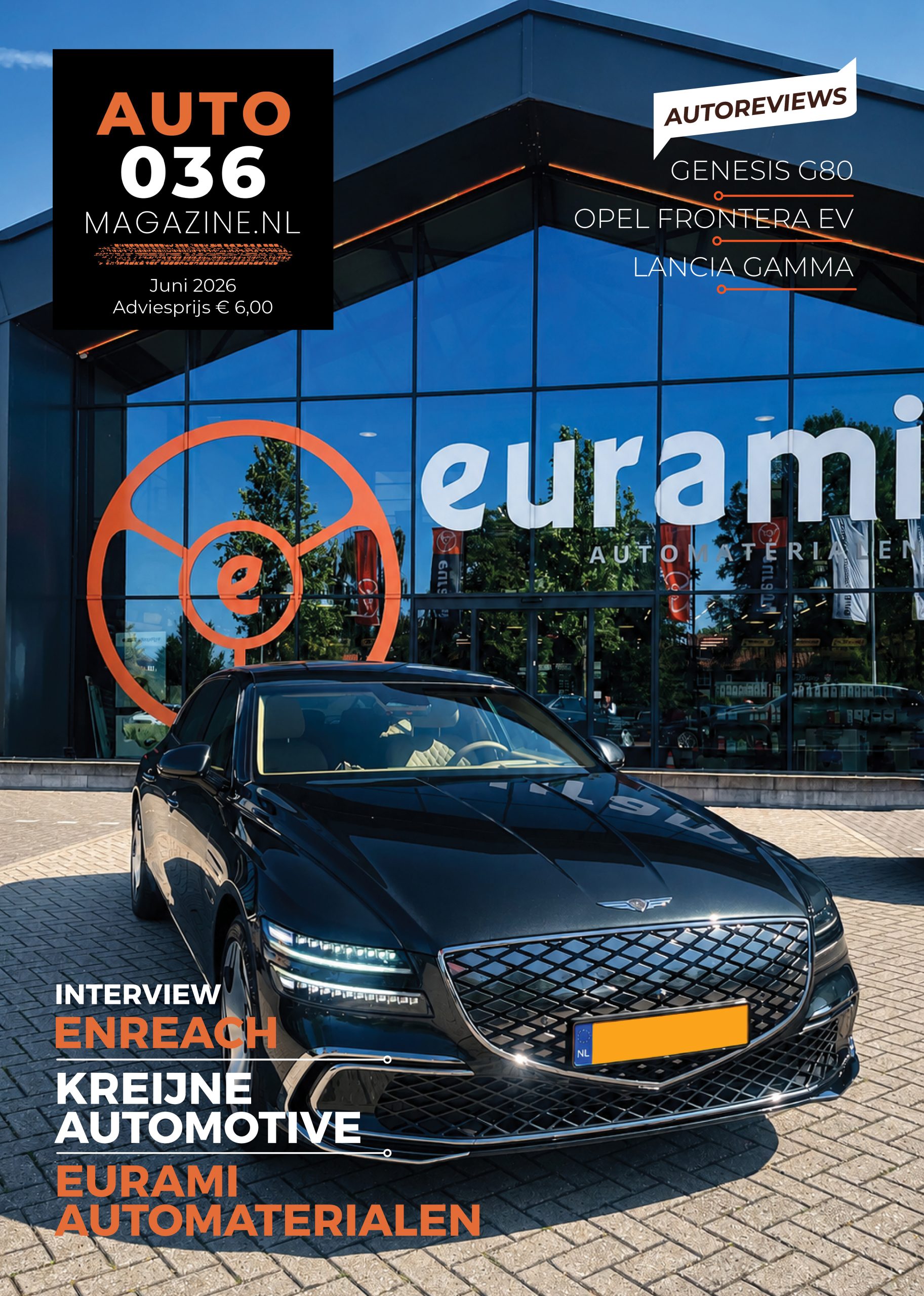 Afbeelding van de cover van de juni 2026 editie van Auto036Magazine.